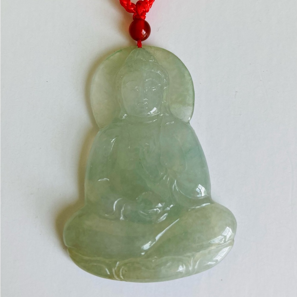 Type A jade Buddha new with certificate